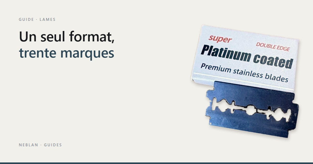 Boîte de 10 lames double tranchant et une lame de rasoir de sûreté Image